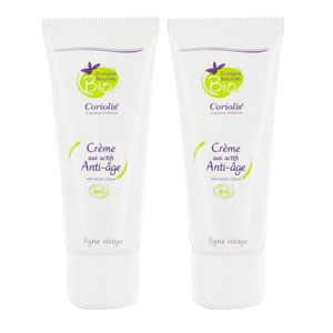 Crème aux actifs anti-âge certifiée BIO : lot de 2